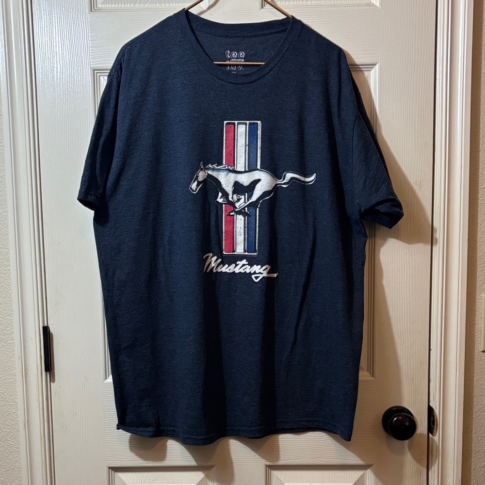 Mustang Navy Blue Graphic Tee